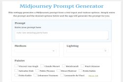 Midjourney Prompt Generator